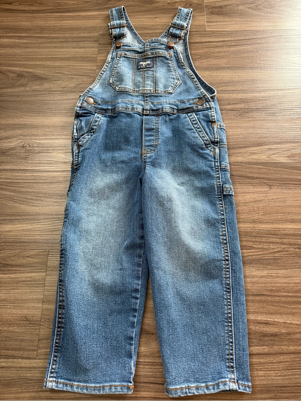 Boys 4T OshKosh B'gosh Relaxed Blue Denim Overalls